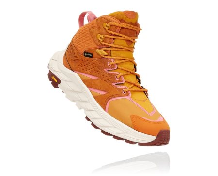 Hoka One One Anacapa Mid Gore-tex Ženske Pohodniški Čevlji Oranžna / Zlata Rumena SI-501369P